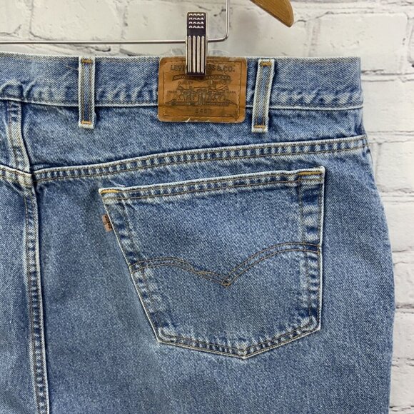 Levi’s 545 Blue Jeans Mens Sz 48 x 30 Loose Fit Medium Wash Vintage - Picture 8 of 12
